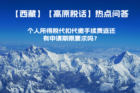 个人所得税代扣代缴手续费返还有申请期限要求吗？