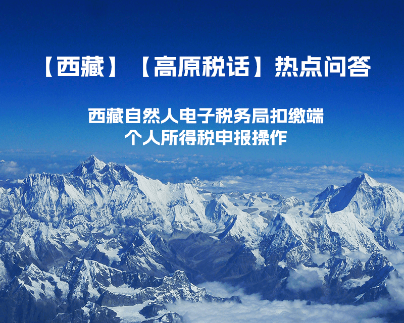 西藏自然人电子税务局扣缴端个人所得税申报操作