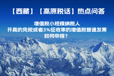 增值税小规模纳税人开具的免税或者3%征收率的增值税普通发票如何申报？