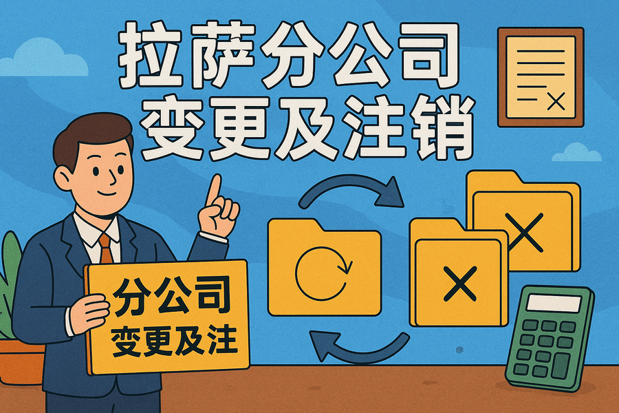 拉萨分公司营业执照及印章遗失，如何办理变更及注销？